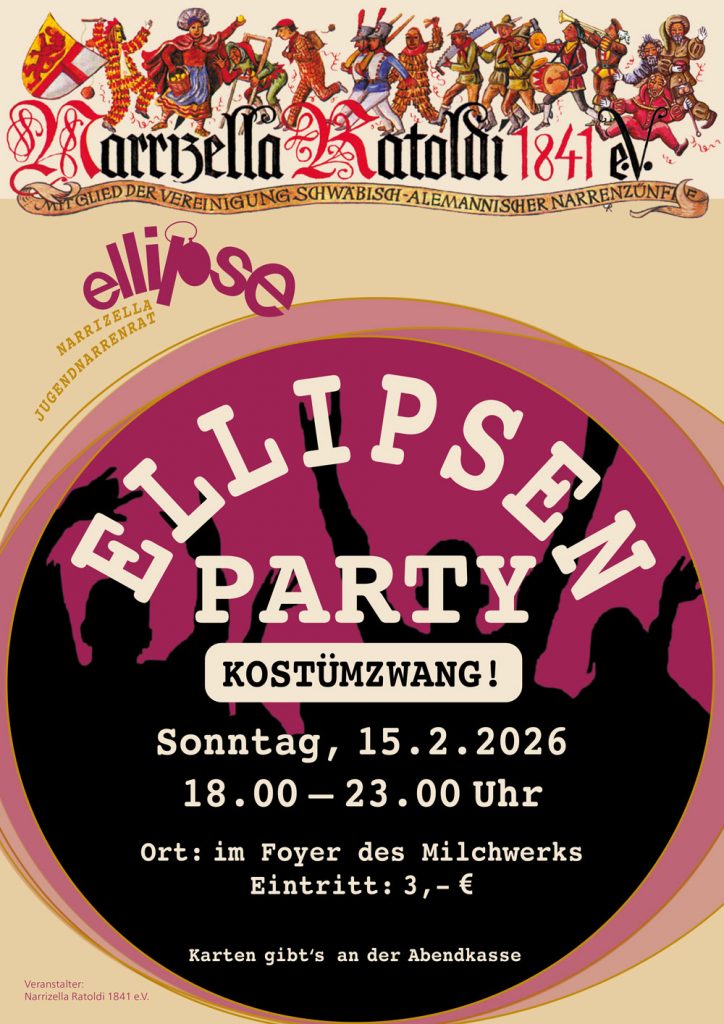 Ellipsen Party Plakat 2026